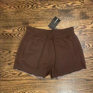 Fashion Nova Brown Athletic Shorts Classic Cut, S